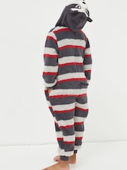 FatFace Blue Ronnie Raccoon Onesie - Image 2 of 5