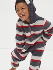 FatFace Blue Ronnie Raccoon Onesie - Image 3 of 5