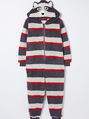 FatFace Blue Ronnie Raccoon Onesie - Image 5 of 5