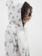 FatFace Grey Sadie Snow Leopard All In One - Image 4 of 5