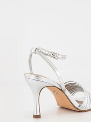 Office Silver Multi Strappy Heeled Sandals - Image 5 of 5