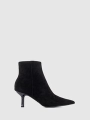 Office Black Ankle Sock Boot With Stiletto Heel - Image 1 of 4