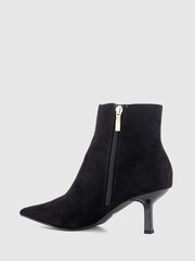 Office Black Ankle Sock Boot With Stiletto Heel - Image 2 of 4