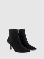 Office Black Ankle Sock Boot With Stiletto Heel - Image 3 of 4