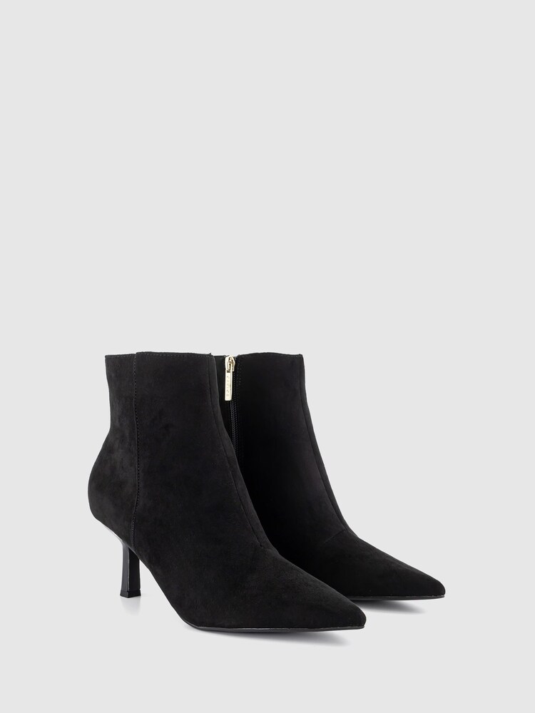 Office Black Ankle Sock Boot With Stiletto Heel - Image 3 of 4