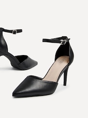 Linzi Black Maci Stiletto Court Heels With Ankle Strap - Image 5 of 5