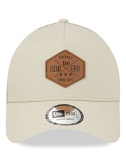 New Era Patch A-Frame Trucker 100% Cotton Cap - Imagen 1 de 5