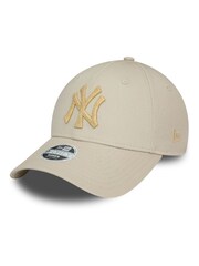 New Era® Womens New York Yankees Metallic Logo 9FORTY 100% Cotton Cap - Image 1 of 5