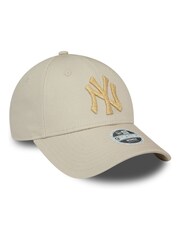 New Era® Womens New York Yankees Metallic Logo 9FORTY 100% Cotton Cap - Image 4 of 5