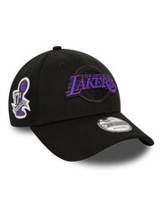 New Era® LA Lakers NBA Side Patch 9FORTY 100% Cotton Black Cap - Image 2 of 6