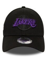New Era® LA Lakers NBA Side Patch 9FORTY 100% Cotton Black Cap - Image 3 of 6