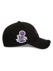 New Era® LA Lakers NBA Side Patch 9FORTY 100% Cotton Black Cap - Image 5 of 6