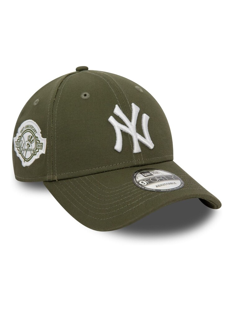 New Era® Green New York Yankees MLB Side Patch 9FORTY Adjustable 100% Cotton Cap - Image 2 of 6