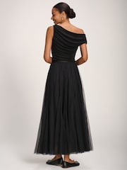 Jolie Moi Black Tulle Godet Maxi Skirt - Image 6 of 6