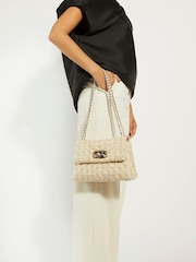 Dune London Natural Small Regent Quilted Shoulder Bag - Image 1 of 4