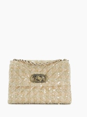 Dune London Natural Small Regent Quilted Shoulder Bag - Image 3 of 4