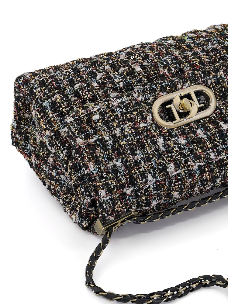 Dune London Black Small Regent Quilted Shoulder Bag - Image 6 of 6 Dune London Black Small Regent Quilted Shoulder Bag - Image 6 of 6