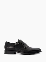 Dune London Black Toe Cap Sullivann Double Monk Shoes - Image 1 of 7