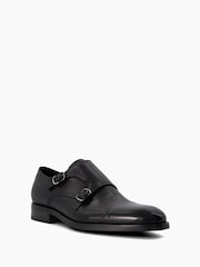 Dune London Black Toe Cap Sullivann Double Monk Shoes - Image 4 of 7