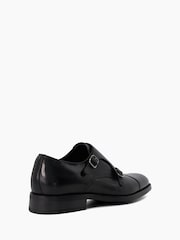 Dune London Black Toe Cap Sullivann Double Monk Shoes - Image 5 of 7