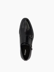 Dune London Black Toe Cap Sullivann Double Monk Shoes - Image 6 of 7