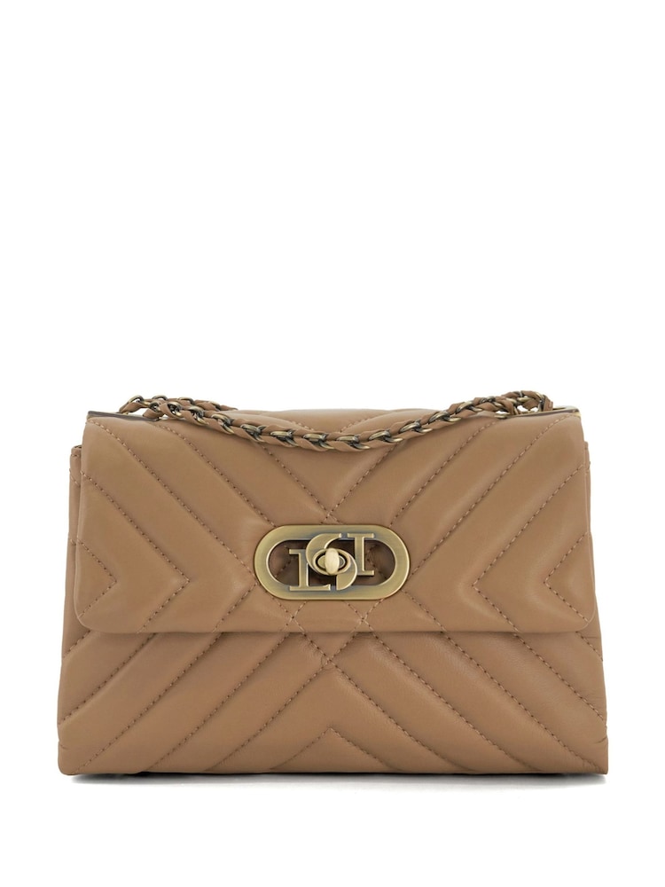 Dune London Brown Ground Small Regent Quilted Shoulder Bag - Image 2 of 6