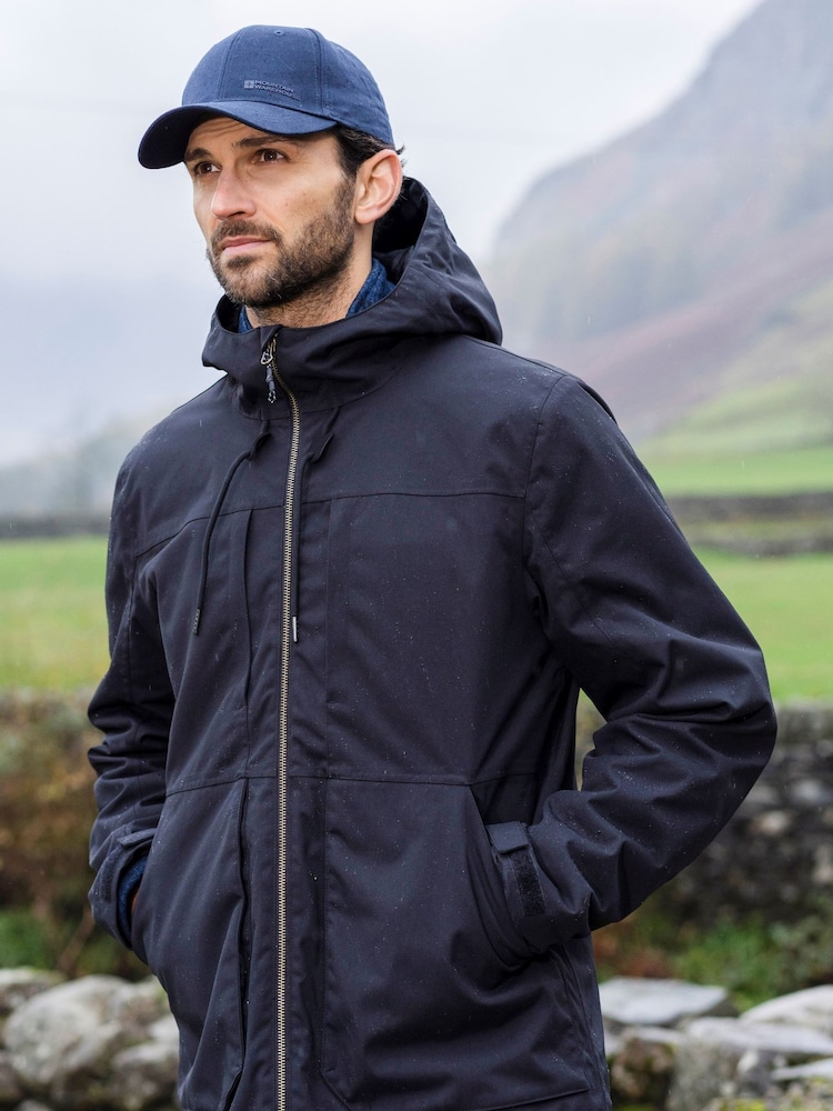 Mountain Warehouse Black Mens Route Waterproof Jacket - Image 1 of 5