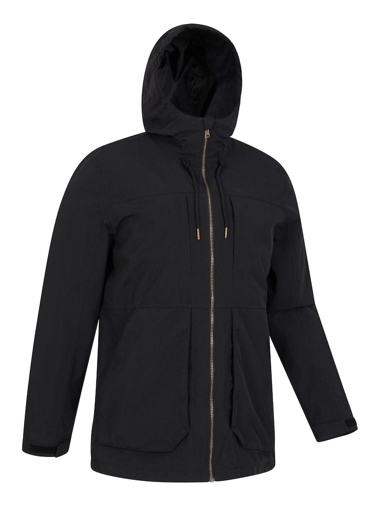 Mountain Warehouse Black Mens Route Waterproof Jacket - Image 2 of 5