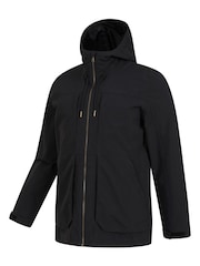 Mountain Warehouse Black Mens Route Waterproof Jacket - Image 4 of 5