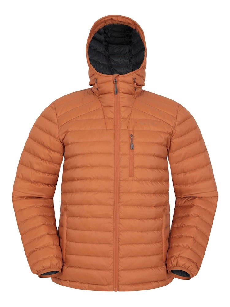 Mountain Warehouse Orange Mens Henry II Extreme Water Resistant Down Padded Jacket - Image 2 of 6