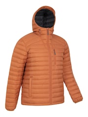 Mountain Warehouse Orange Mens Henry II Extreme Water Resistant Down Padded Jacket - Image 4 of 6