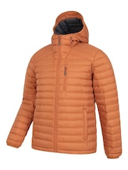 Mountain Warehouse Orange Mens Henry II Extreme Water Resistant Down Padded Jacket - Image 5 of 6