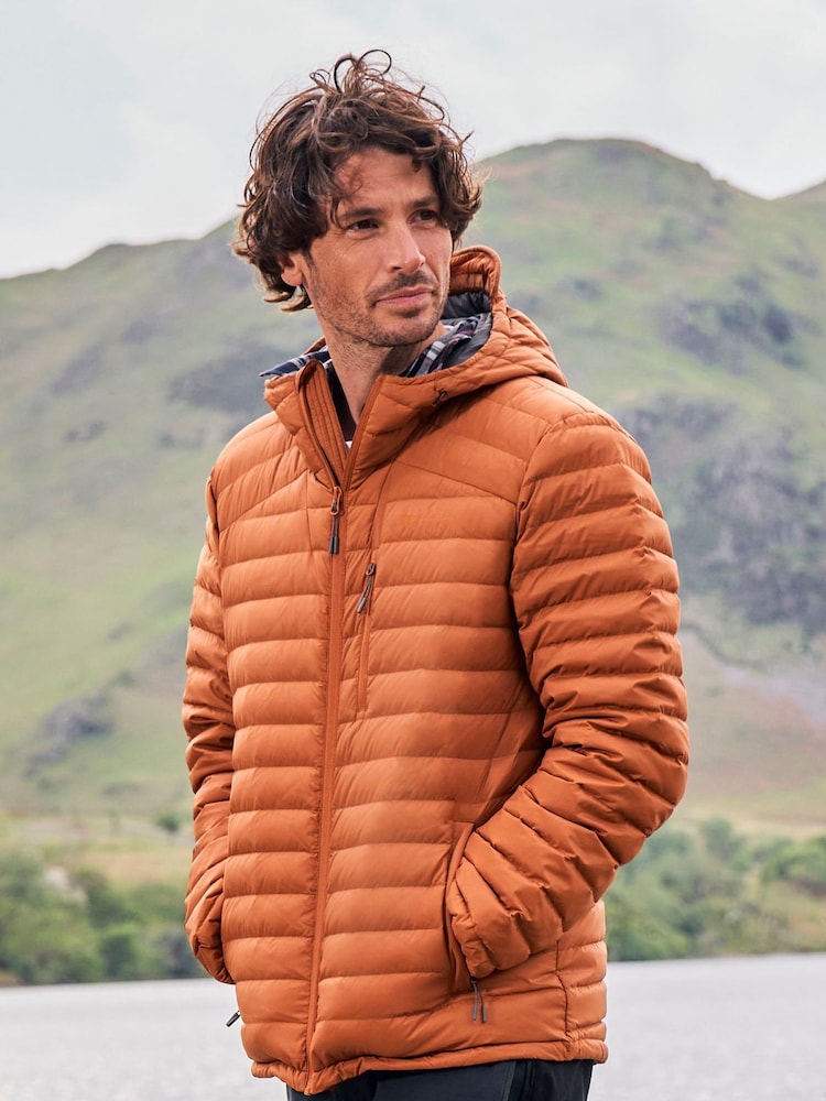 Mountain Warehouse Orange Mens Henry II Extreme Water Resistant Down Padded Jacket - Image 7 of 7