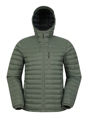 Mountain Warehouse Green Mens Henry II Extreme Water Resistant Down Padded Jacket - Image 2 of 5
