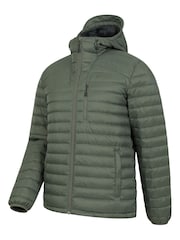 Mountain Warehouse Green Mens Henry II Extreme Water Resistant Down Padded Jacket - Image 5 of 5