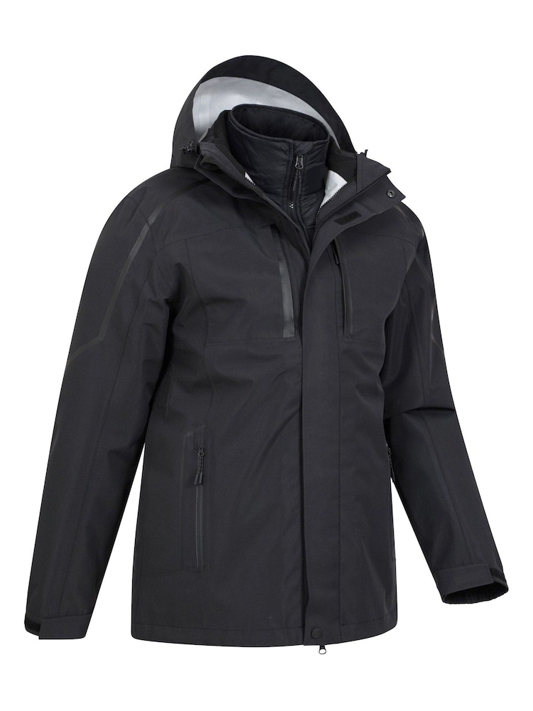 Mountain Warehouse Black Mens Zenith Extreme III Waterproof 3 In 1 Jacket - Image 1 of 4