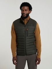 Mountain Warehouse Green Mens Turbine Padded Gilet - Image 1 of 8