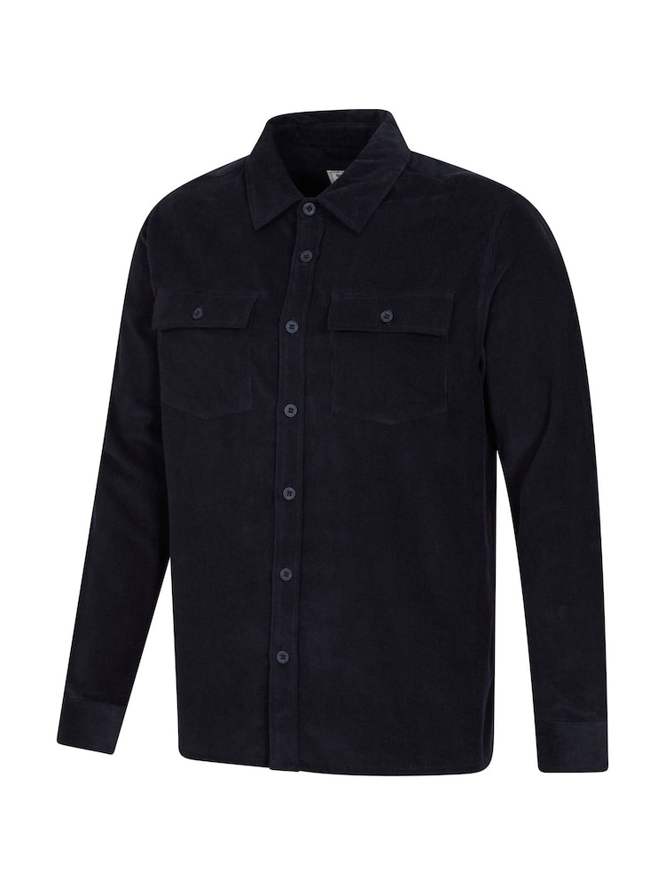 Mountain Warehouse Blue Mens Farrow Co-ord Long Sleeve 100% Cotton Shirt - Image 5 of 5