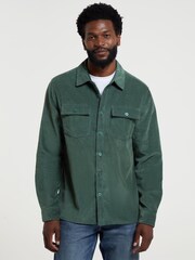 Mountain Warehouse Green Mens Farrow Cord Long Sleeve 100% Cotton Shirt - Image 1 of 5