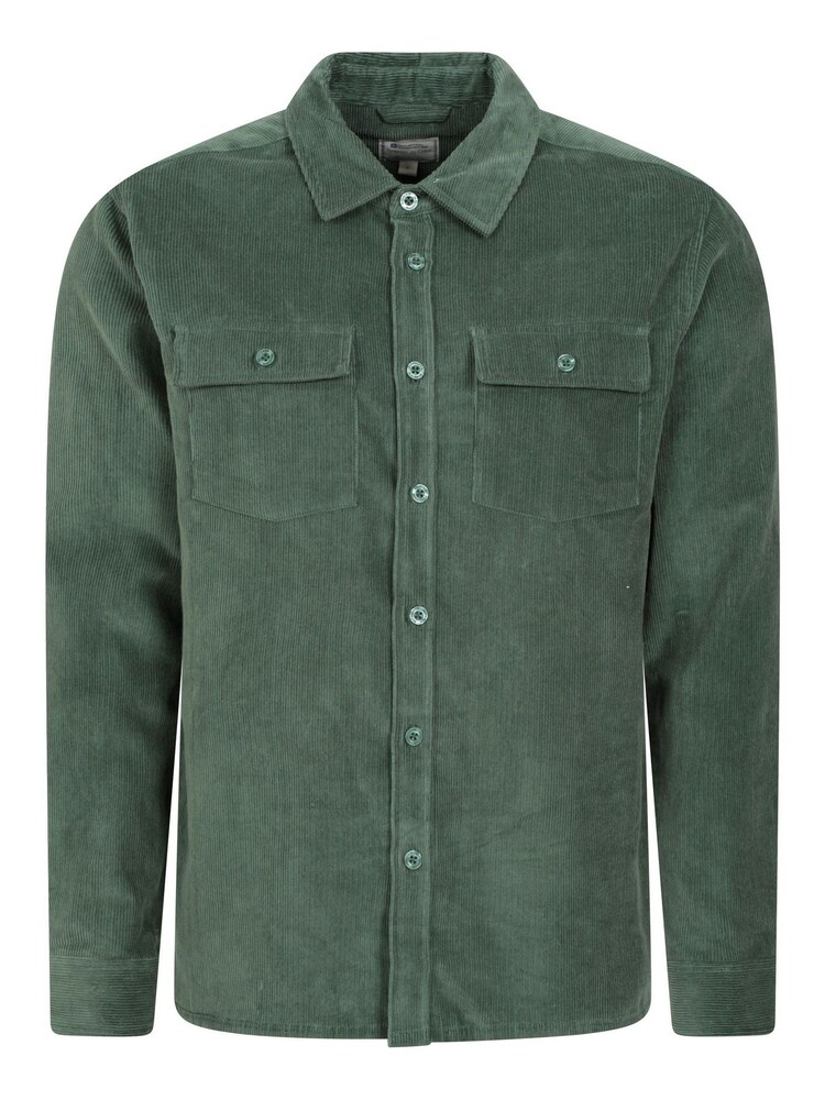 Mountain Warehouse Green Mens Farrow Cord Long Sleeve 100% Cotton Shirt - Image 2 of 5