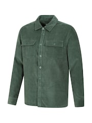 Mountain Warehouse Green Mens Farrow Cord Long Sleeve 100% Cotton Shirt - Image 5 of 5