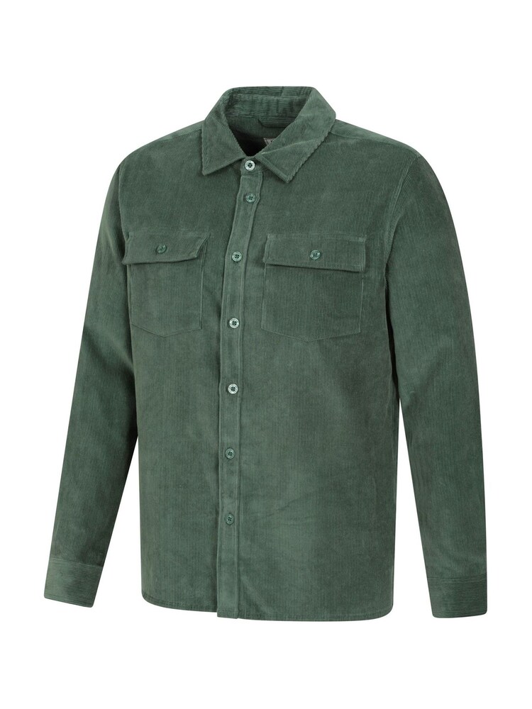 Mountain Warehouse Green Mens Farrow Cord Long Sleeve 100% Cotton Shirt - Image 5 of 5