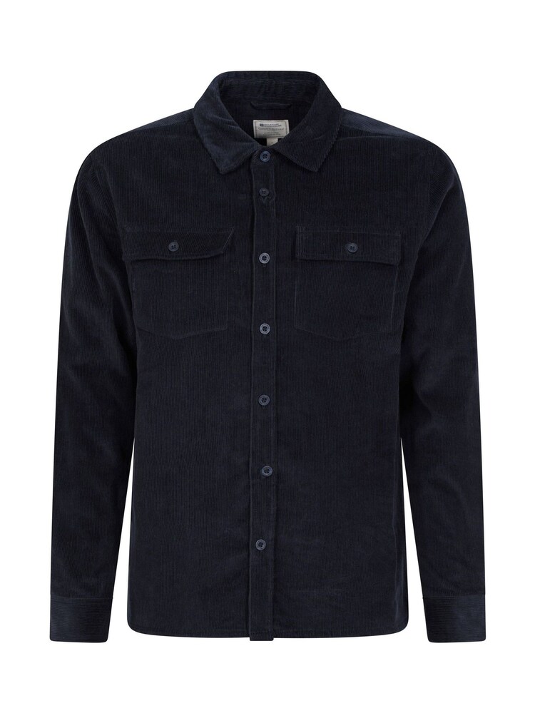 Mountain Warehouse Blue Dark Mens Farrow Co-ord Long Sleeve 100% Cotton Shirt - Image 2 of 5