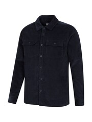 Mountain Warehouse Blue Dark Mens Farrow Co-ord Long Sleeve 100% Cotton Shirt - Image 5 of 5
