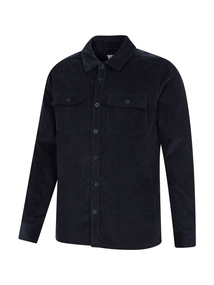 Mountain Warehouse Blue Dark Mens Farrow Co-ord Long Sleeve 100% Cotton Shirt - Image 5 of 5