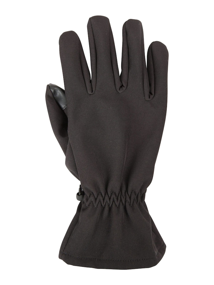 Mountain Warehouse Black Water Repellent Wind Resistant Mens Gloves - Image 2 of 5