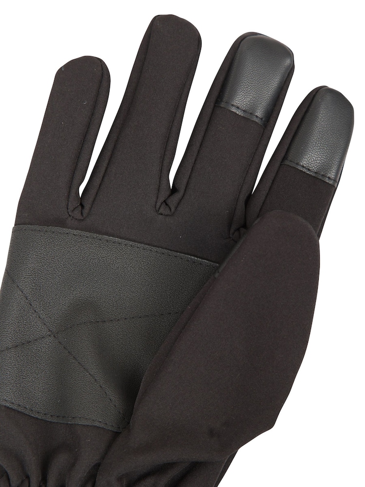 Mountain Warehouse Black Water Repellent Wind Resistant Mens Gloves - Image 5 of 5