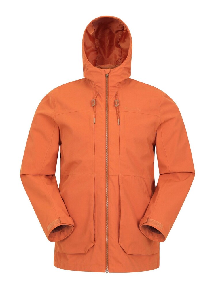 Mountain Warehouse Orange Mens Route Waterproof Jacket - Image 1 of 5