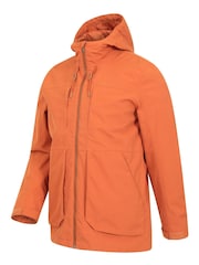 Mountain Warehouse Orange Mens Route Waterproof Jacket - Image 4 of 5