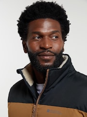Mountain Warehouse Natural Mens Rock Water Resistant Borg Lined Padded Gilet - Image 2 of 7